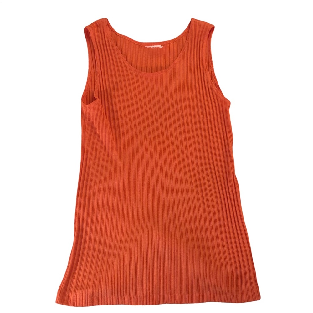Vintage Ribbed Orange Tank